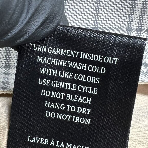 BlankNYC S Windowpane Plaid Moto Jacket Asymmetrical Zip Pockets Faux Suede Chic - Picture 15 of 16